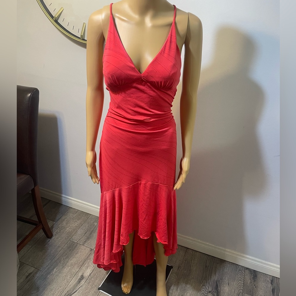 kiki usa high low gown sz L